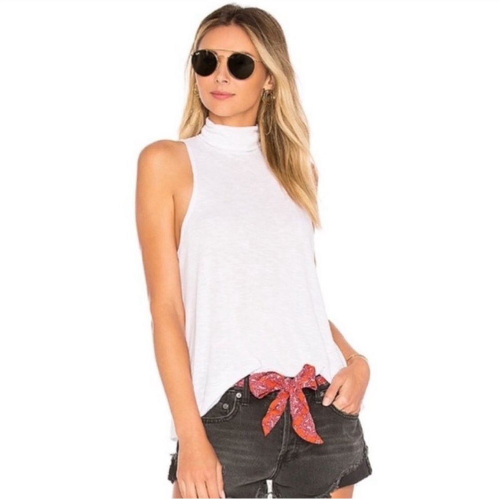 Free People Intimately White Ribbed Top